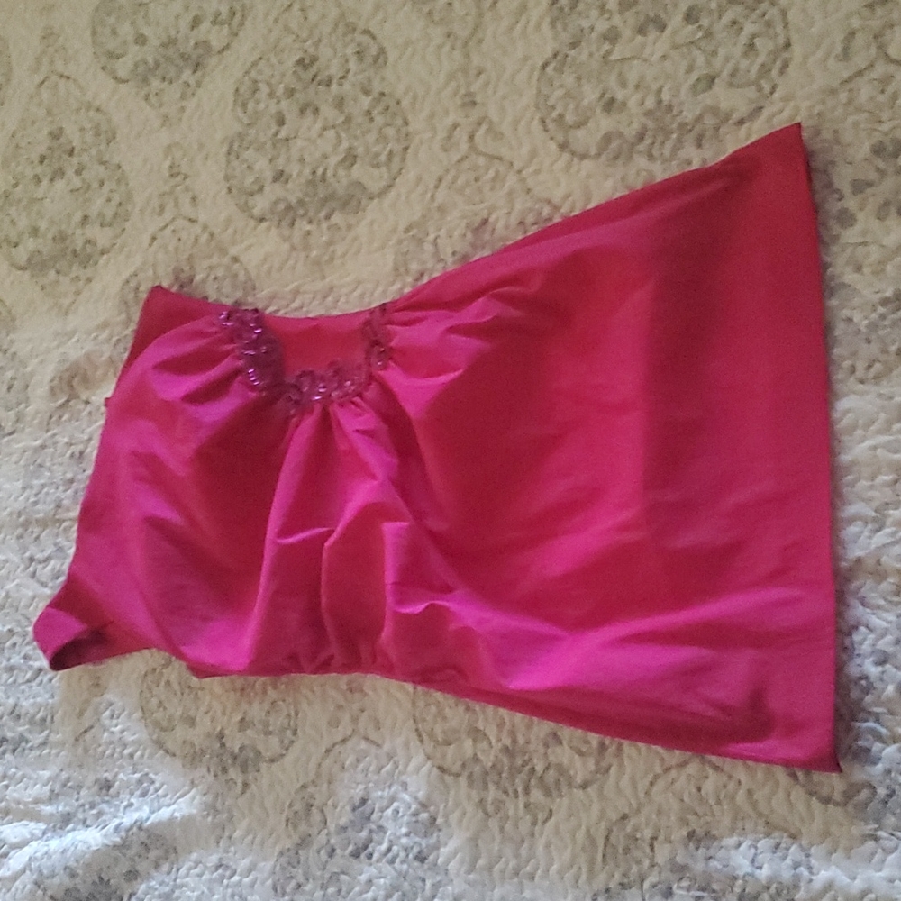 A pink dress
